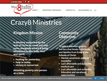 Tablet Screenshot of crazy8ministries.com